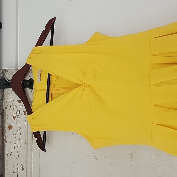 Belle Paque Lemon Yellow Dress - L - Picture 2 of 8
